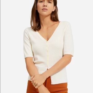 Everlane short sleeve cardigan